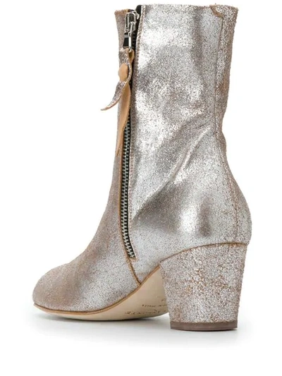 Shop Measponte Merope Ankle Boots In Silver