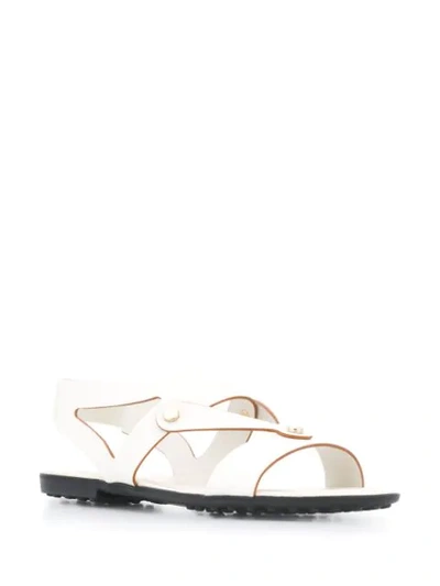 Tod's Flat Sandals In White