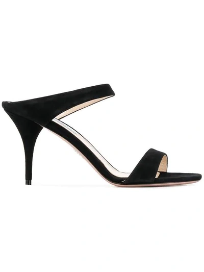 Shop Prada Slip-on Sandals In Black