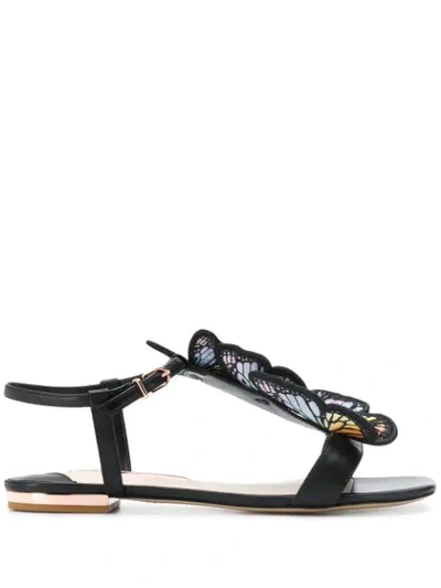 Shop Sophia Webster Butterfly Sandals In Black