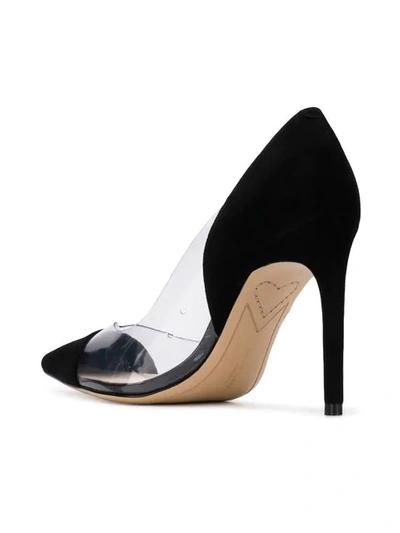 Sophia Webster Daria 100 Black Suede And Perspex Pumps In Black