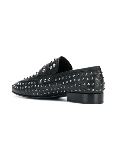 Shop Ash Rock Stud Loafers In Black