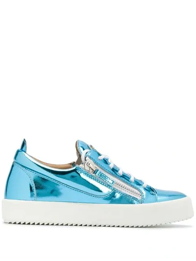 Shop Giuseppe Zanotti 'gail' Sneakers In Blue