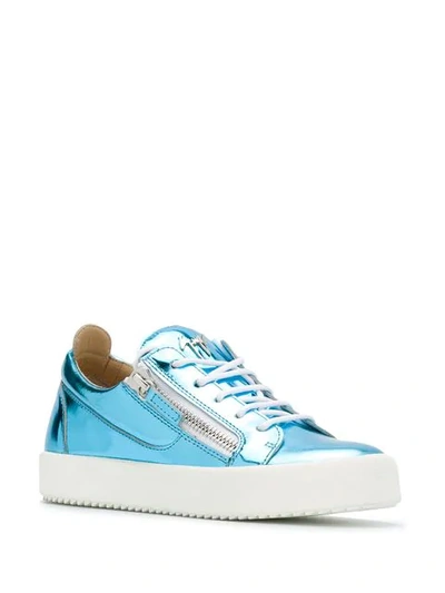 Shop Giuseppe Zanotti 'gail' Sneakers In Blue
