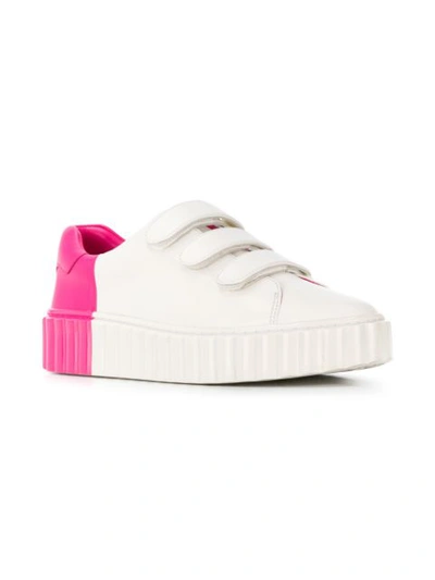 Shop Tory Burch Two-tone Sneakers - White