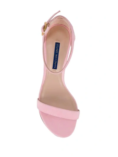 Shop Stuart Weitzman Ankle Strap Sandals In Pink