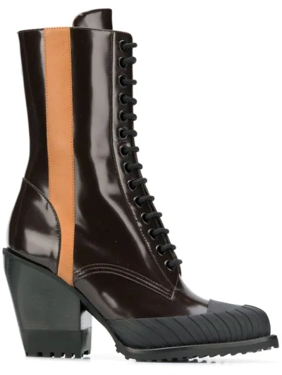 Shop Chloé Rylee Ankle Boot In Brown