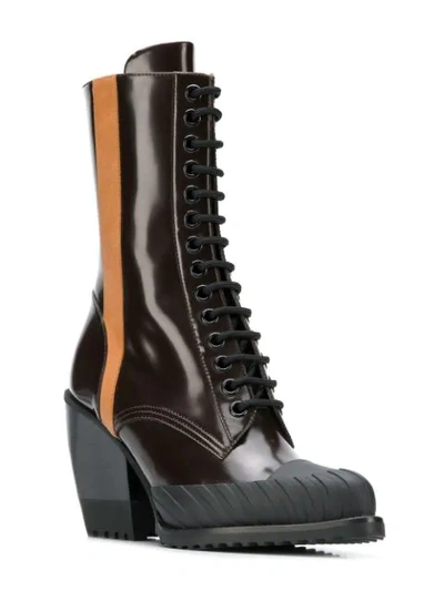 Shop Chloé Rylee Ankle Boot In Brown