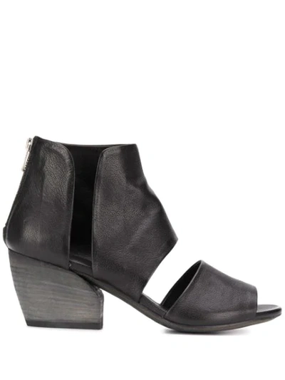 Shop Officine Creative Blanc/013 Zipped Sandals In Black