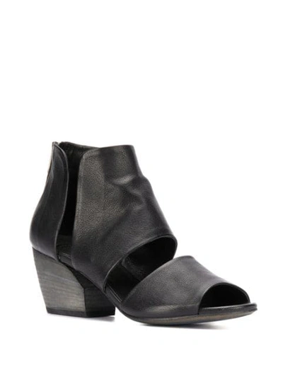 Shop Officine Creative Blanc/013 Zipped Sandals In Black