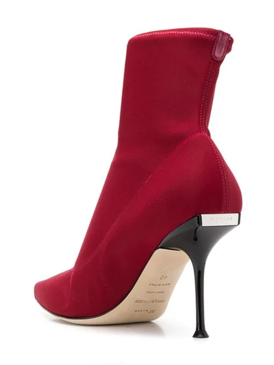 Shop Sergio Rossi Sr Milano Booties In Red
