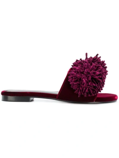 Shop Avec Modération Pom Pom Slippers - Pink