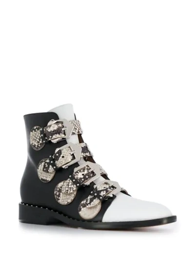 GIVENCHY MULTI-STRAP ANKLE BOOTS - 黑色