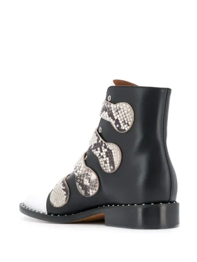 GIVENCHY MULTI-STRAP ANKLE BOOTS - 黑色