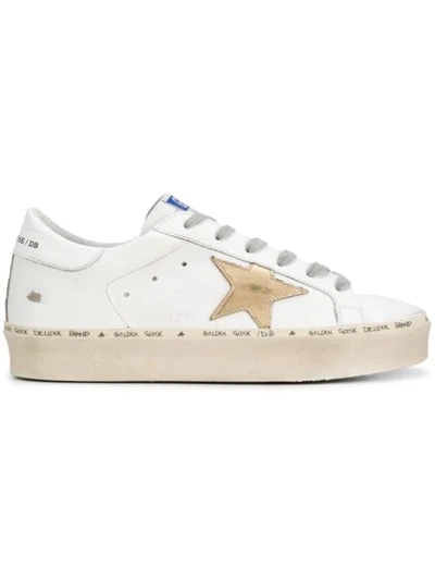 Shop Golden Goose Hi Star Sneakers In White