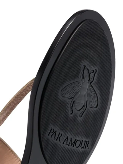 Shop Gucci Marmont Gg Thong Sandals In Brown