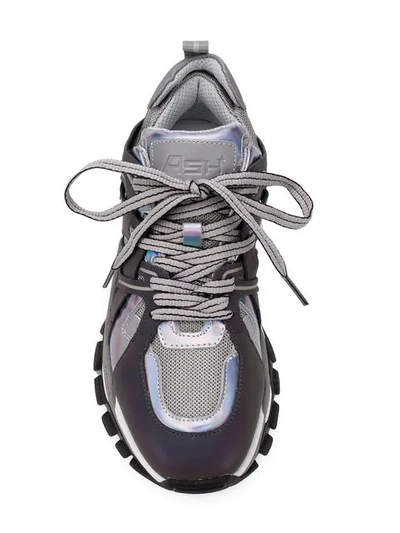 Shop Ash Fl Lace-up Sneakers In Grey