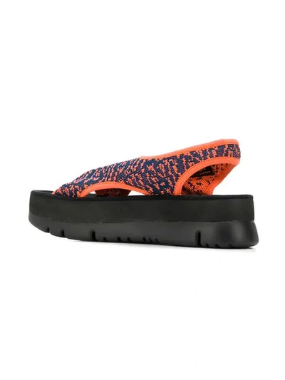 Shop Camper Oruga Up Sandals In Black