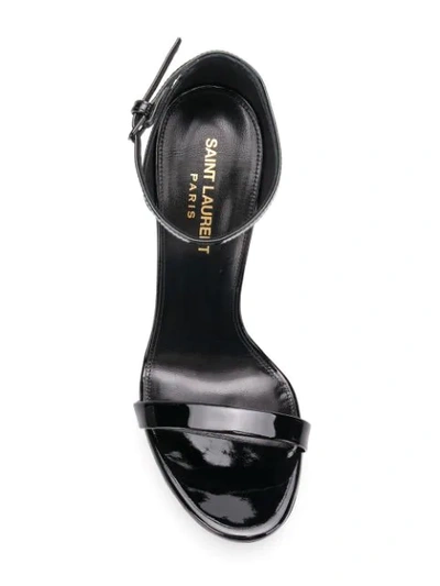 Shop Saint Laurent Hall Sandals In Black