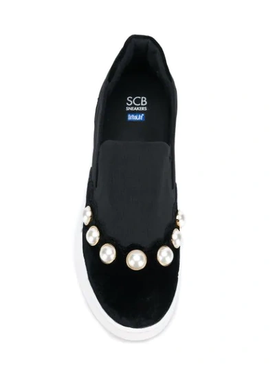 Shop Suecomma Bonnie Embellished Slip-on Sneakers - Black