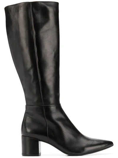 Shop Hogl Pointed Toe Boots In Black