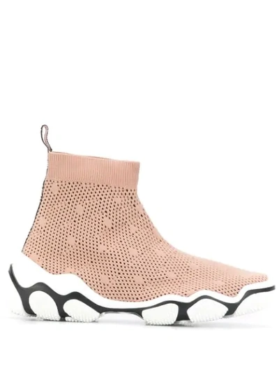 Shop Red Valentino Sock Sneakers - Pink