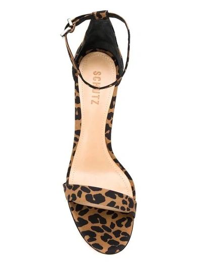 Shop Schutz Leopard Print Open In Brown