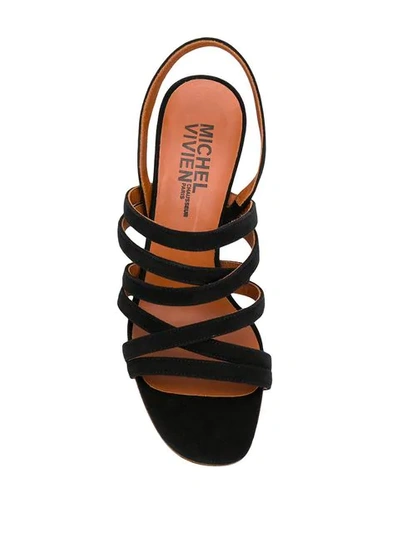 Shop Michel Vivien Raise Sandals In Black