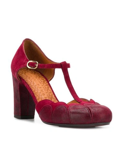 Shop Chie Mihara Kasia T-bar Pumps In Red