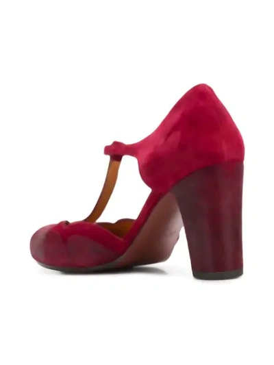 Shop Chie Mihara Kasia T-bar Pumps In Red