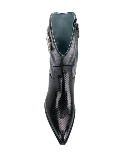 Shop Chiara Ferragni Cowgirl Boots In Black