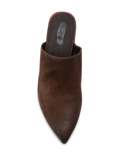 Shop Marsèll Distressed Mules In Brown