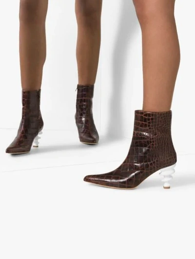 Shop Kalda Island 70 Ankle Boots In Brown