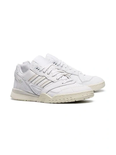 Shop Adidas Originals White Chunky Leather Low Top Sneakers