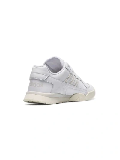 Shop Adidas Originals White Chunky Leather Low Top Sneakers