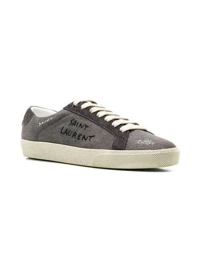 Shop Saint Laurent Court Classic Sneakers In Grey