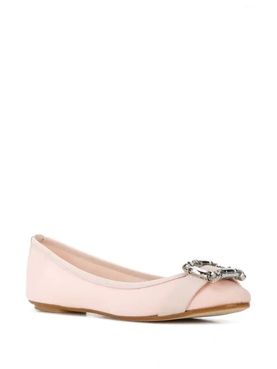 Shop Anna Baiguera Annette Ballerina Pumps In Pink