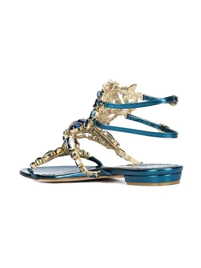 Shop Marchesa 'emily' Sandals In Blue
