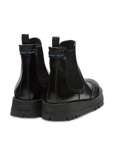 Shop Prada Slip-on Ankle Boots In Black