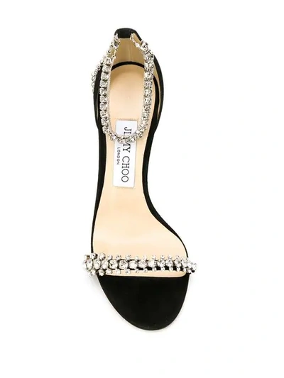 Shop Jimmy Choo Shiloh 100 Sandals In Black