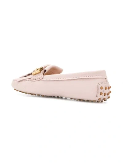 Shop Tod's Gommino Loafers In Neutrals