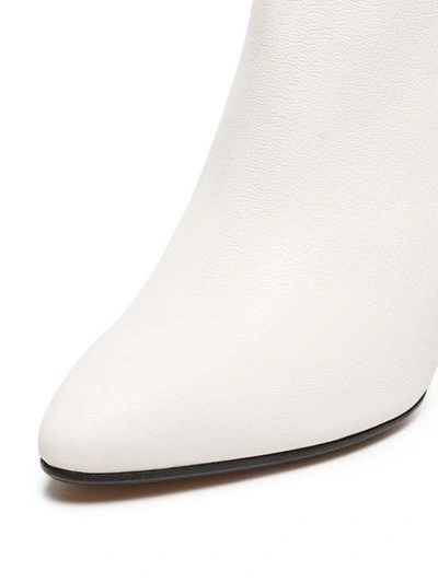 Shop Alchimia Di Ballin White Ballin Narcis 80 Leather Ankle Boots