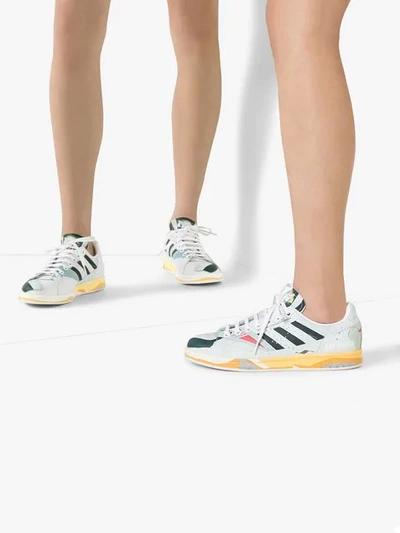 Shop Adidas Originals Stan Smith Printed Sneakers In Multicolour