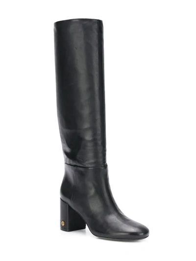 Shop Tory Burch Brooke Slouchy Knee-high Boots In Black