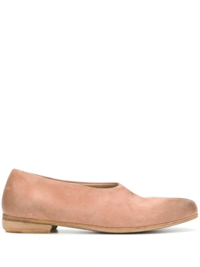 Shop Marsèll Almond Toe Loafers In Neutrals