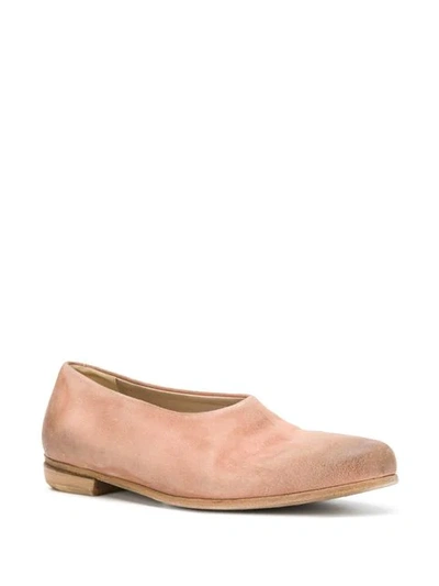 Shop Marsèll Almond Toe Loafers In Neutrals