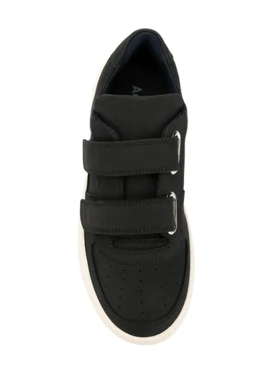 Shop Acne Studios Steffey Nubuk Sneakers In Black