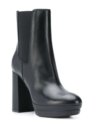 Shop Hogan Slip-on High Heel Boots In Black