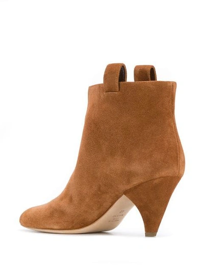 Laurence Dacade Terence Suede Kitten Heel Booties In Brown