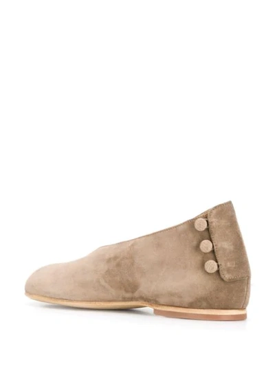 Shop Measponte Concealed Wedge Shoes In Neutrals